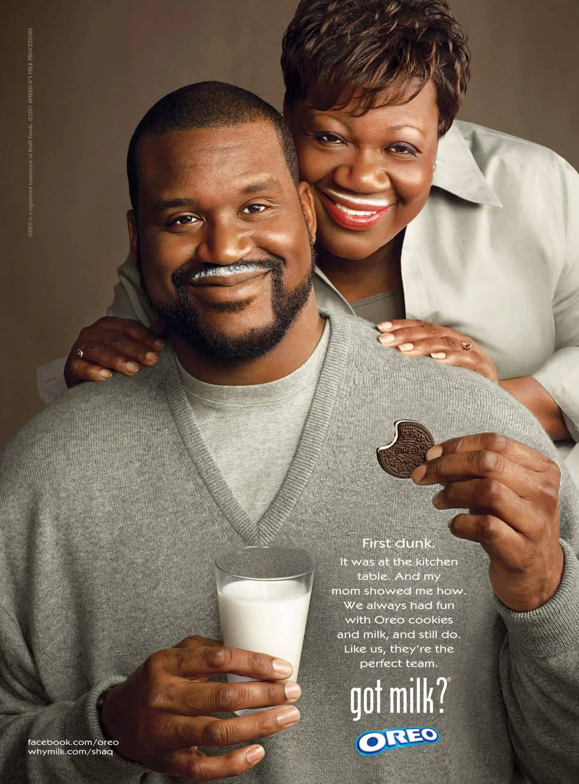 SHAQUILLE O'NEAL TEAMS UP WITH OREO AND MILK FOR ICONIC "GOT MILK?(R)" AD CAMPAIGN. 